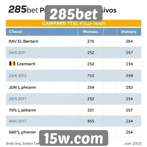 Comparativo de odds entre 285bet e concorrentes